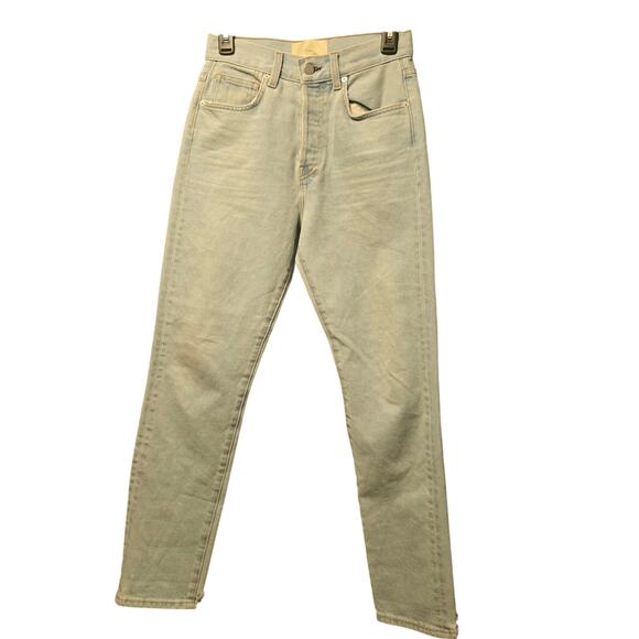 CQY Light Wash High Rise Straight Leg Jeans - Picture 2 of 9